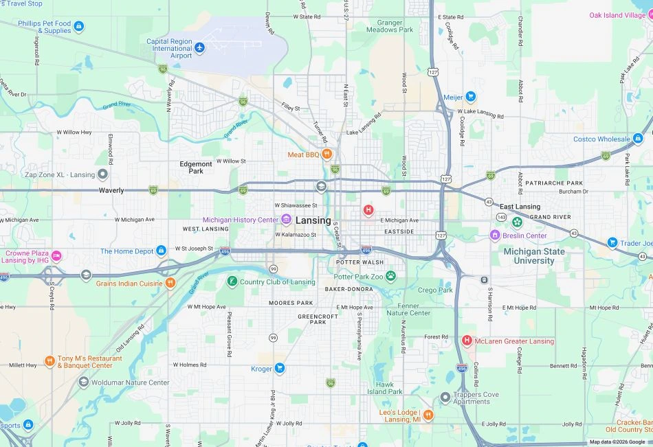 Lansing Map